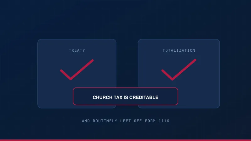 A treaty and a totalization agreement both in place, with the credit marked as the route German rates almost always favour.