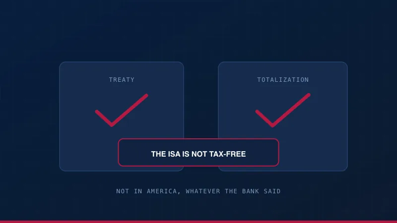 A treaty and a totalization agreement both in place, with the ISA marked as the thing neither of them makes tax-free.